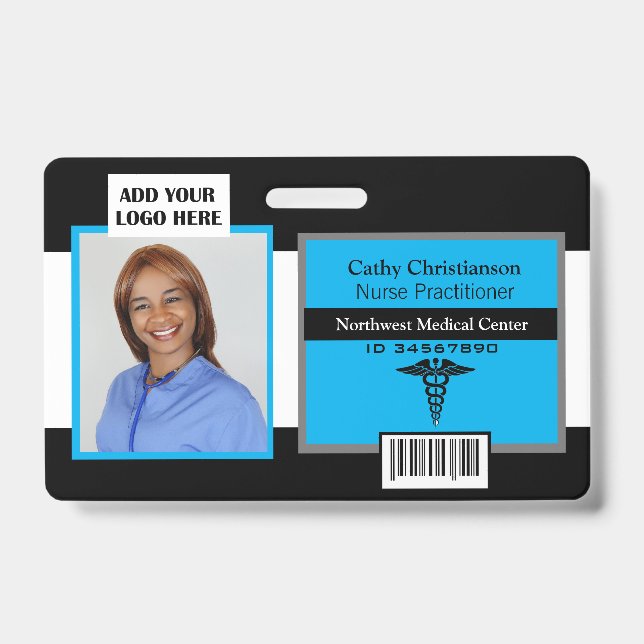 Nom professionnel Médicale Code scanneur de badge  (Avant)