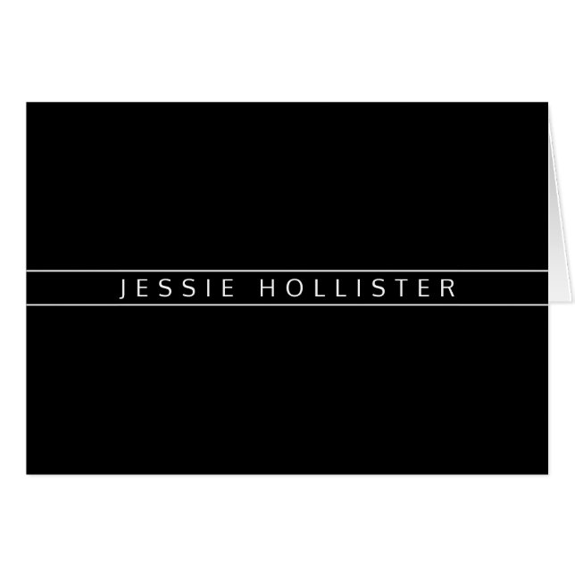 Nom professionnel | Noir (Devant Horizontal)