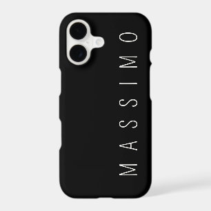Nom propre exclusif classique noir et blanc