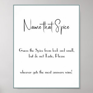 Nom que Spice - Poster du jeu de douche