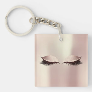 Nom rose Blush Girl Maquillage Lashes Nom Yeux