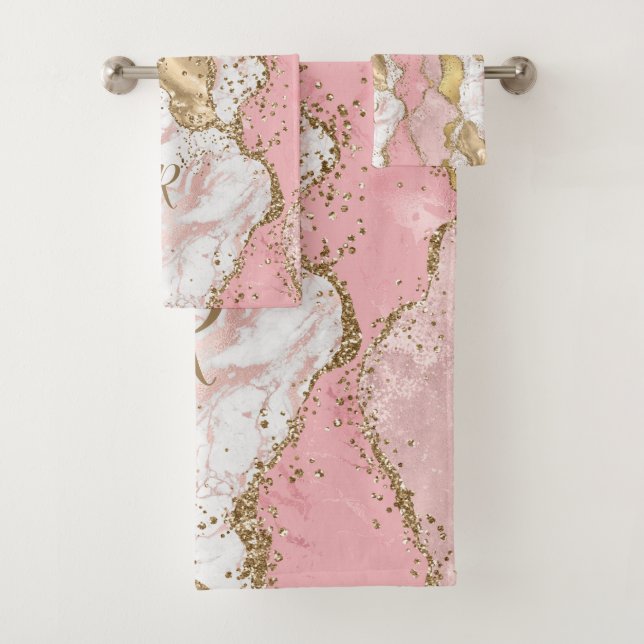 Nom Rose Or rose Agate Liquide et Parties scintill (En situation)