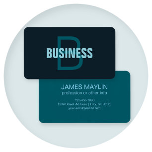 Nom simple en gras personnalisable en monogramme