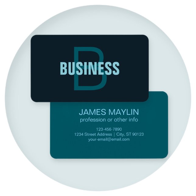 Nom simple en gras personnalisable en monogramme (Créateur téléchargé)