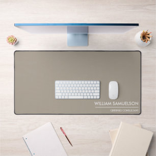 Nom simple Monogramme 2 lignes de texte personnali