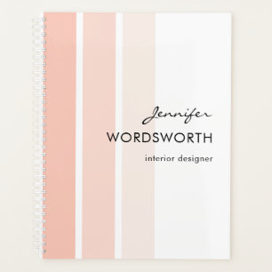 Nom Trendy Coral Pastel Minimalist Planner