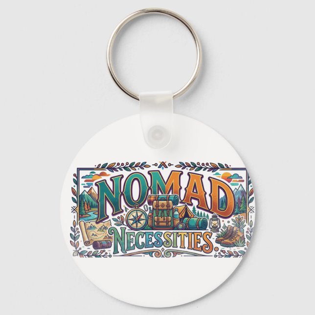 Nomad Necessities T-Shirt Keychain (Front)