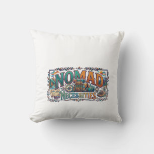 Nomad Necessities T-Shirt Throw Pillow