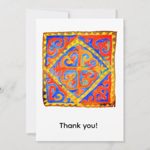 Nomadic art thank you card