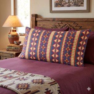 Nomadic Dreams   Aztec Pattern Pillowcase
