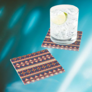 Nomadic Threads   Aztec Pattern Coaster