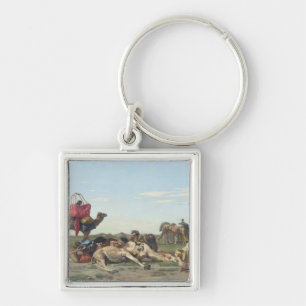 Nomads in the Desert, 1861 Keychain
