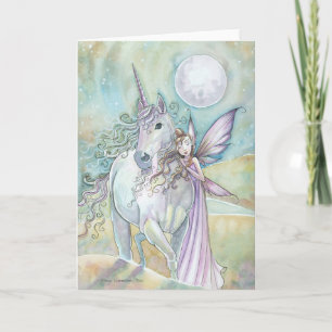 Nomads of the Mystic Dunes Fairy Unicorn Card