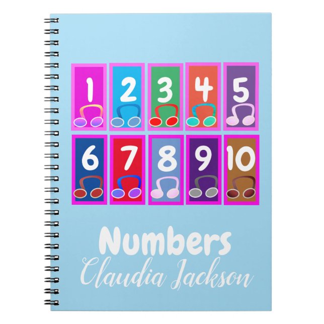 Nombre 1 à 10 Carnet mathématique précoce (Devant)