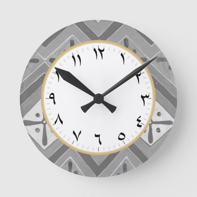 Nombre arabe Horloge Arabe Numéros arabes (Recto)