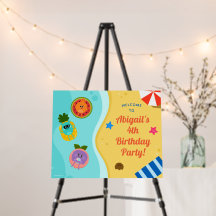 Nombre de bosses Affiche de bienvenue d'anniversai