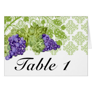 Nombre de Tableau de mariage de jardin de vigne