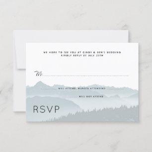Nombre d'invités RSVP de mariage Mountain Ridge