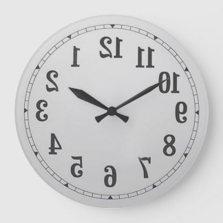 Nombre inverse Horloge murale