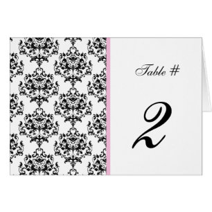 Nombre noir, blanc, et rose de Tableau de mariage