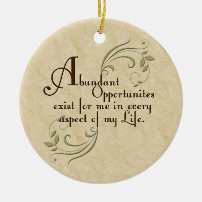 Nombreuses opportunités Affirmation Ornement (Devant)