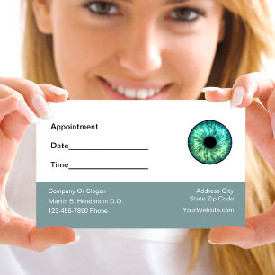 Nomination d'un médecin de l'oeil Cartes de visite
