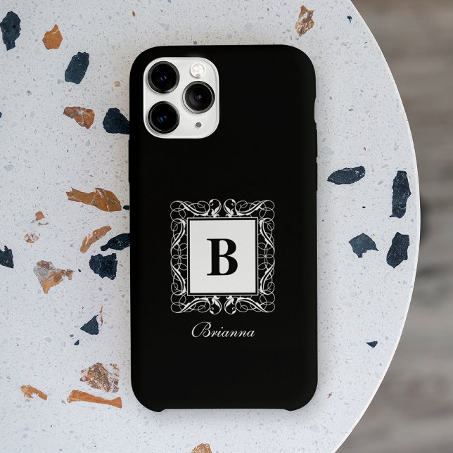 Nommé Monogram Regal Élégant Style Coque (Créateur téléchargé)