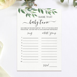 Nommez ce jeu de cartes de baby shower pour bébé