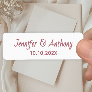 Noms de Couple Modernes & Date de Mariage - Or Ros