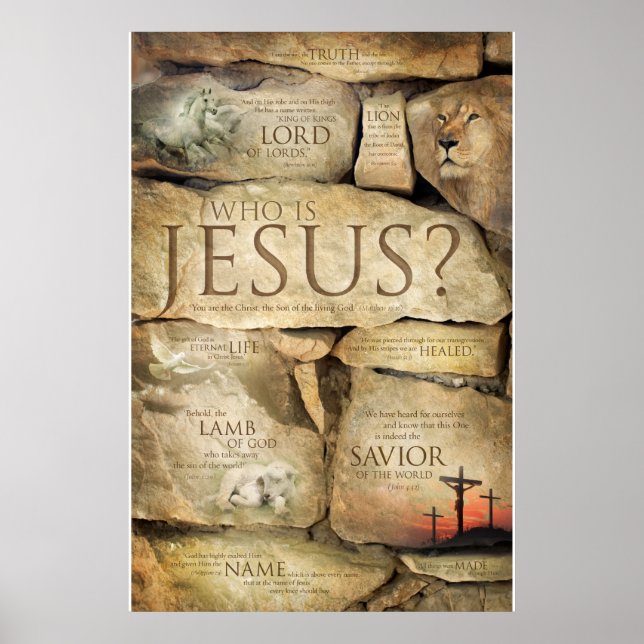 NOMS DE JÉSUS CHRIST - Affiches d'art chrétien (Devant)