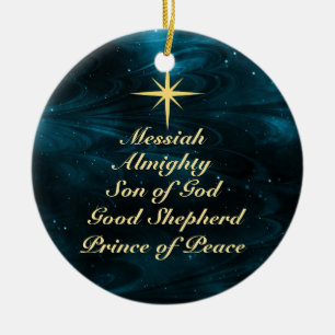 Noms de Jésus - ornement customisé de Noël