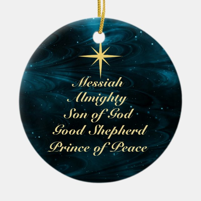 Noms de Jésus - Ornement de Noël Customisé (Devant)