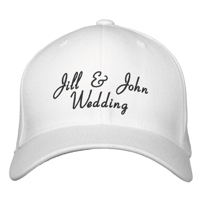 Noms de mariée et de chambre de mariage Casquette  (Devant)