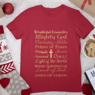 Noms de T-shirt de Jésus