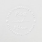 Noms écrits à la main mignons Adresse de retour du