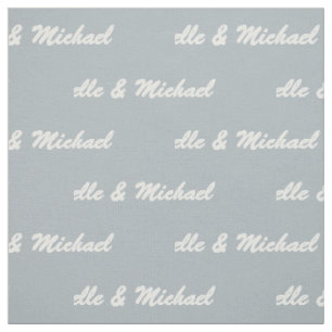 Noms faits sur commande et tissu du couple de