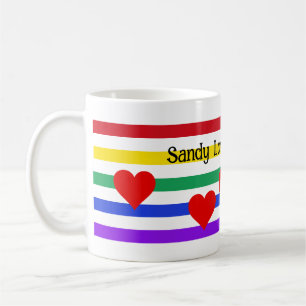 Noms non binaires Love Mug - Personnaliser