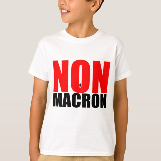 NON à MACRON T-Shirt (Front)