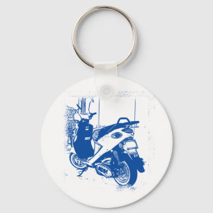 Non Apparel Blue Buddy Scooter Keychain