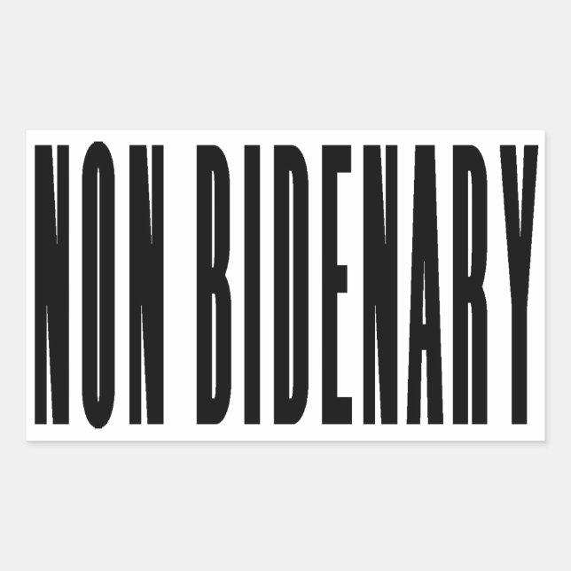 Non Bidenary | Anti Joe Biden | Light  Sticker (Front)