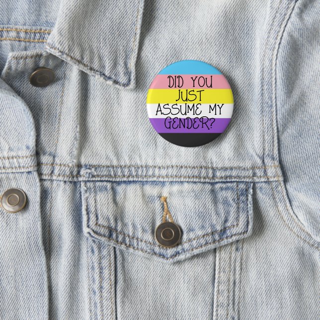 Non Binary  2 Inch Round Button (In Situ)