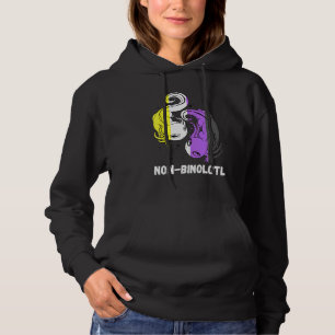 Non Binary Axolotl Genderqueer Pride Lgbt Nonbinar Hoodie