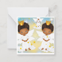 Non-Binary Christmas Angels Card 