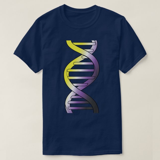 Non Binary DNA Gay Pride Month Flag Queer LGBTQ No T-Shirt (Design Front)