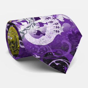 Non-Binary Dragon Damask - NonBinary Pride Flag Tie