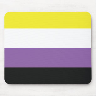 Non Binary Flag Mouse Pad