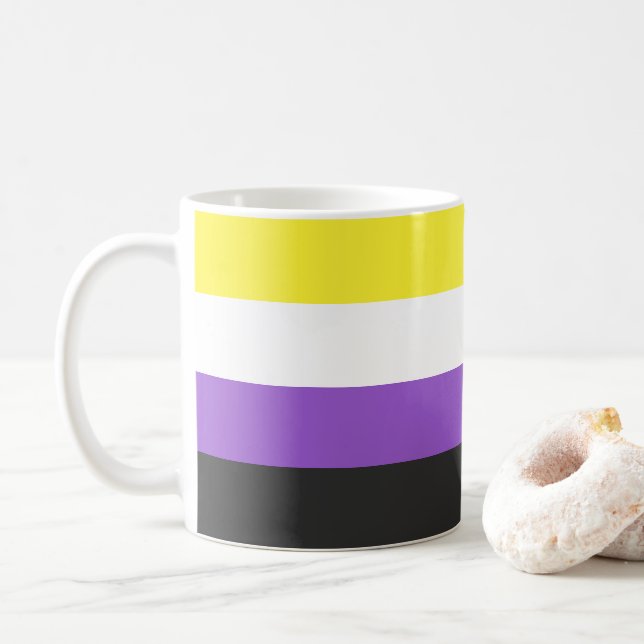 Non-Binary Flag Mug (With Donut)