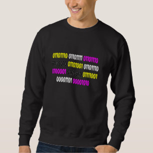 Non Binary In Binary Flag Colours Sweatshirt