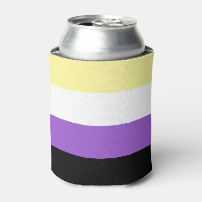 Non Binary Pride Can Cooler (Can Front)