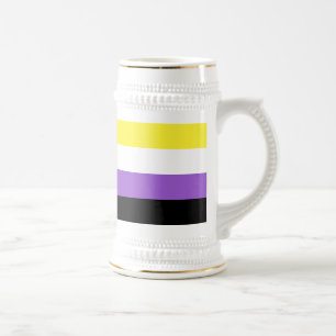 Non Binary Pride Flag Beer Stein